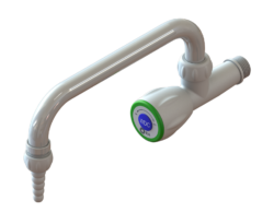 ILA Eckventil für demineralisierte Wasser, mit schwenkbarem  U-Auslaufbogen