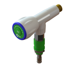 ILA Eckventil für technische Gase mit Verschlusskupplung und Stecktülle